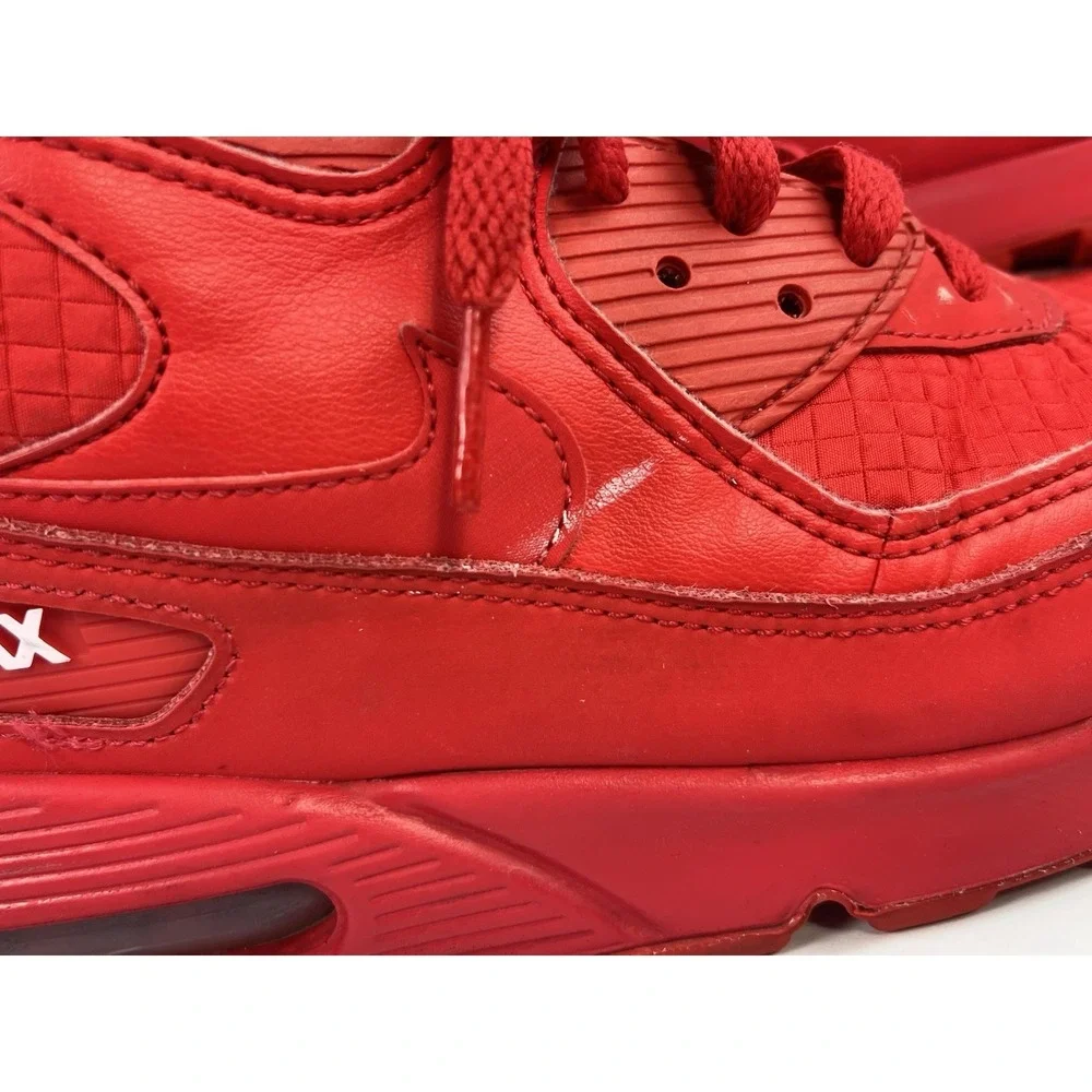 Nike Air Max 90 Essentials Men's Size 10.5 University Red Shoes Sneakers AJ1285